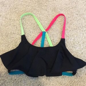 Flowy bikini top with pops of color!
